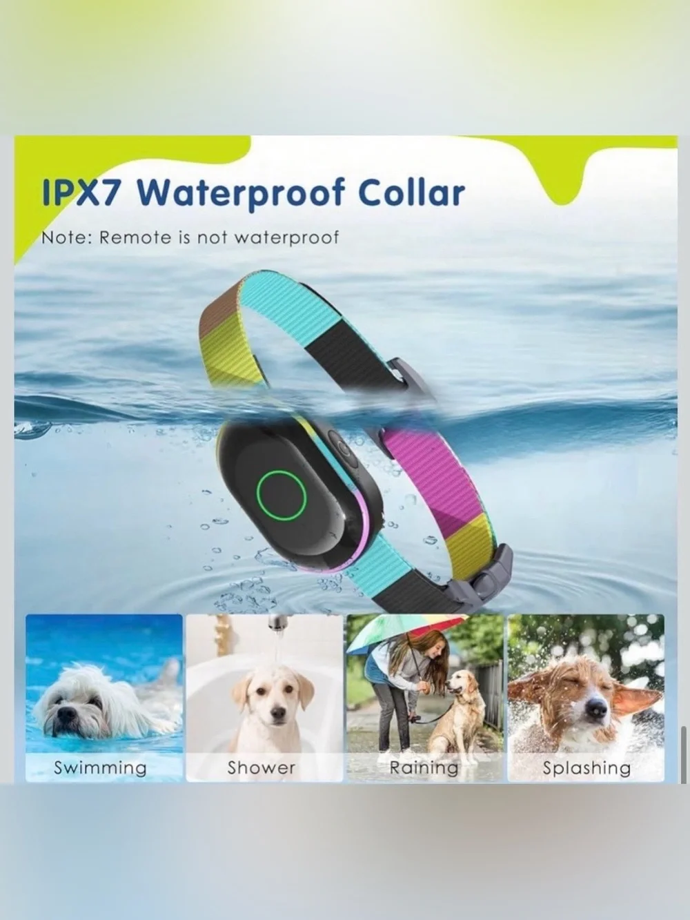 Dog Shock Collar & Dog Bark Collar 4 X Auto Bark Mode Free Combination Fits Dog